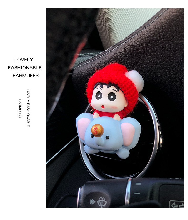Cute auspicious small new car aromatherapy car air outlet decoration products expansion incense stone car accessories ornaments wholesale