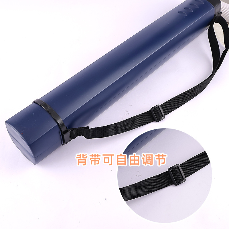 大型伸縮画筒の四角いカバーをした円筒携帯型プラスチックの書画収集筒の画紙の防湿収納桶の卸売り