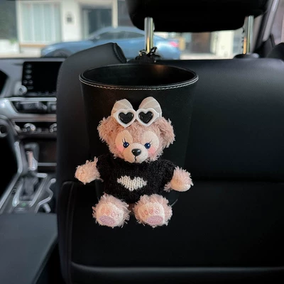 Shirley Mei Car Tissue Box Car tissue box/set - with-liner-black-heart-sweater-rose-trash-can