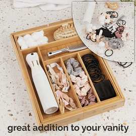 木质桌面分格整理收纳盒化妆品饰品展示盒厨房厨具整理盒