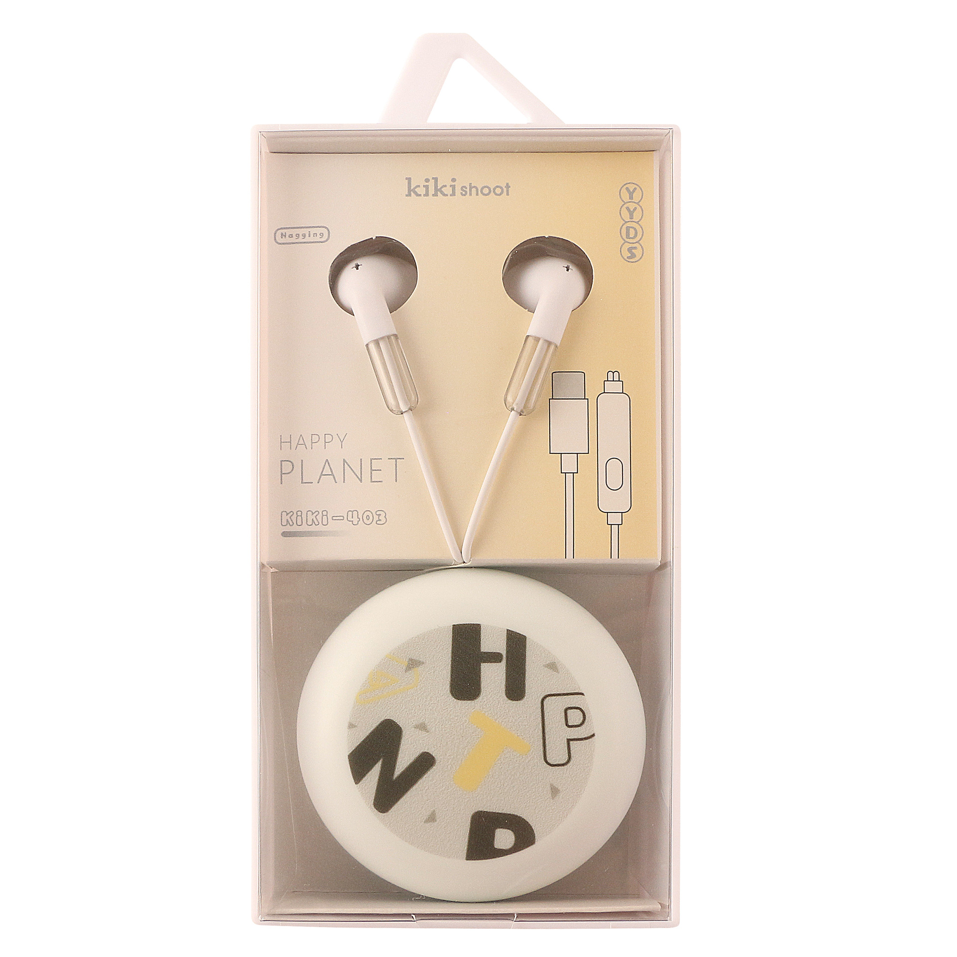 Wired Earphones With Cartoon Design For Type-c Usb Devices_voghion.com