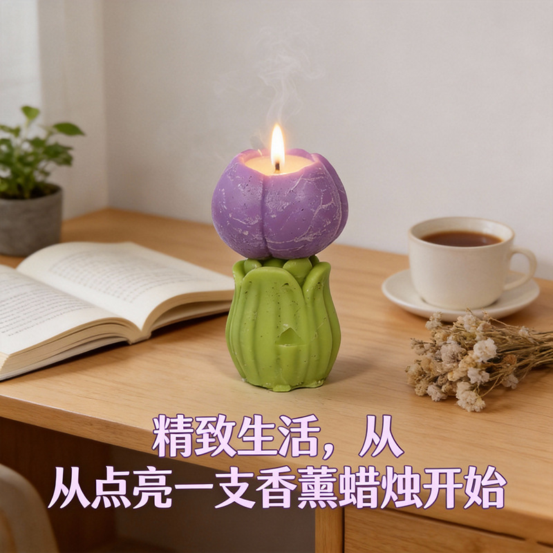 E56493-2大号)花苞紫 (薰衣草)