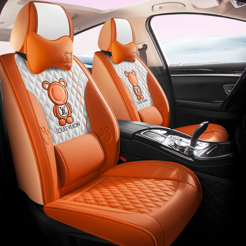 适用福特福睿斯锐际福克斯三厢领界全包围汽车坐垫四季座椅套批发