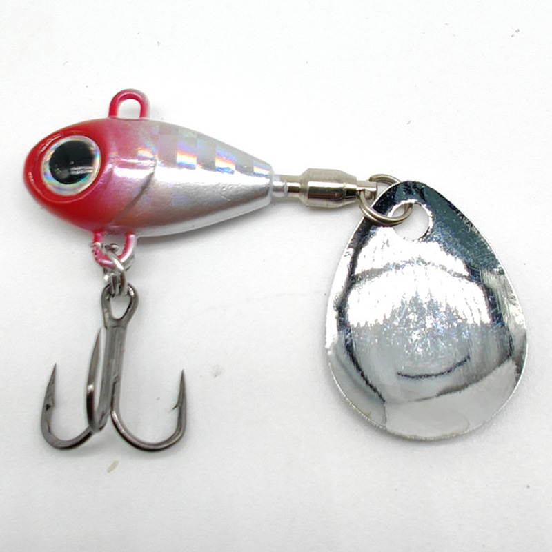 Submarino tiro largo divertido VIB rotación lentejuelas pequeño ciclón pulgar VIb Luya falso cebo luz traje de pesca de mar