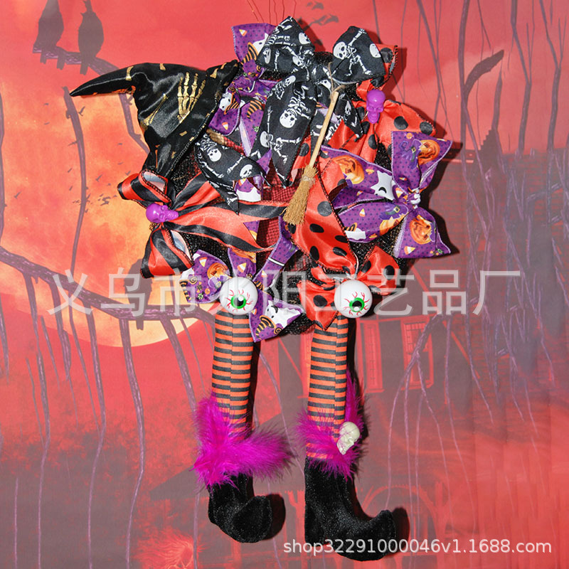 Amazon colgante de Halloween escena casa hechizada diseño apoyos pared partido bar horror decoración bruja Garland