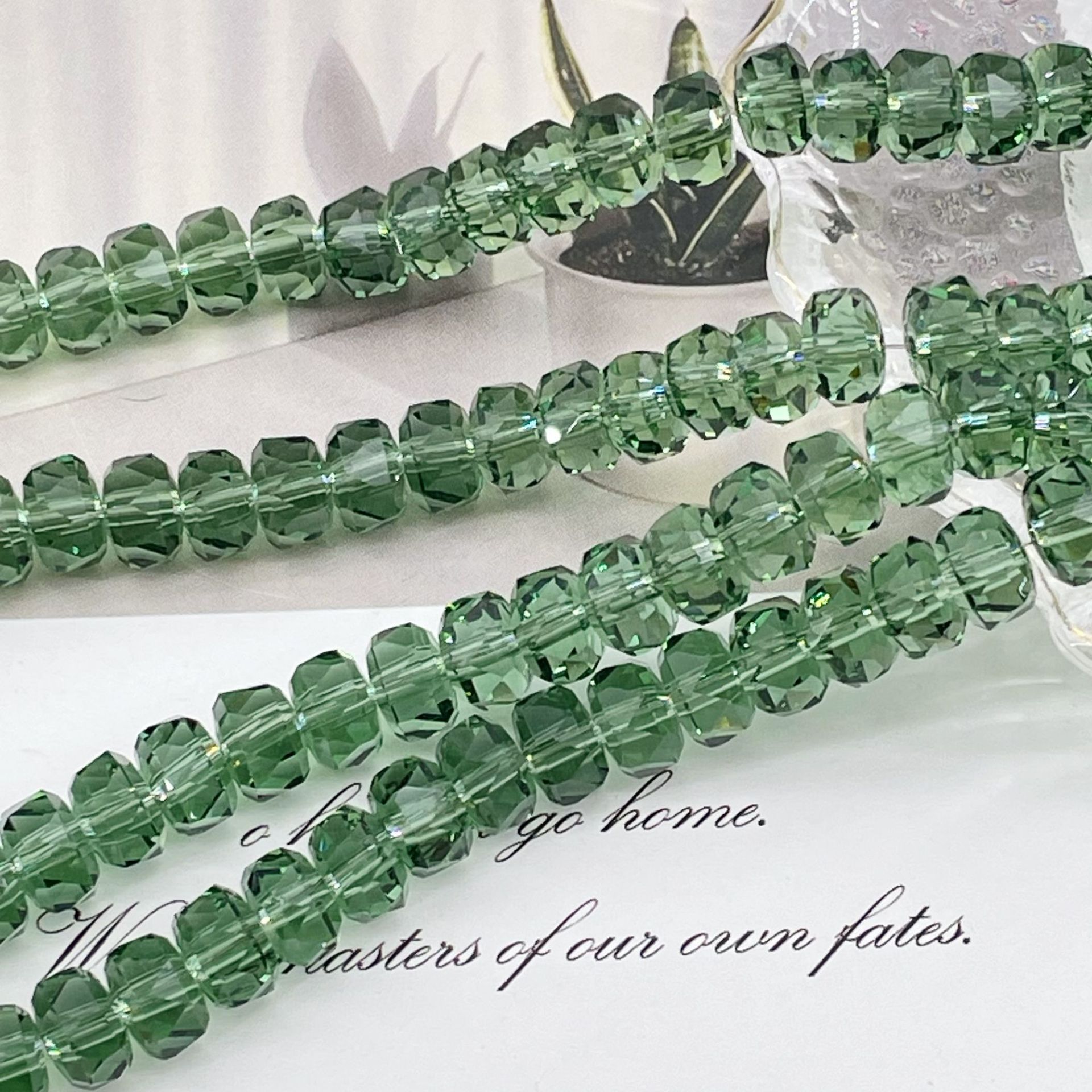 8mm Rainbow Wheel Jingjing Diy Jewelry Este embrión Vidrio Cristal Jewelry Pulsera Collar Moda Jewelry Accesorios dispersos