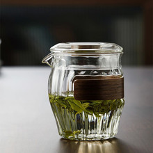 高硼硅玻璃手抓壶家用办公带盖绿茶泡茶壶透明玻璃一人小茶壶耐热
