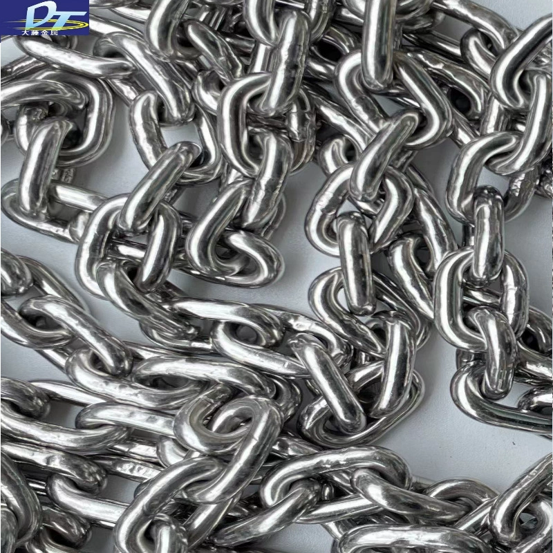 Спотовая цепь из нержавеющей стали 10 мм кран подвесной цепи канатной цепи безопасности из нержавеющей стали 304 производителей