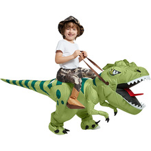 儿童节服装骑恐龙坐骑裤子玩具搞怪霸王龙小恐龙充气衣服儿童