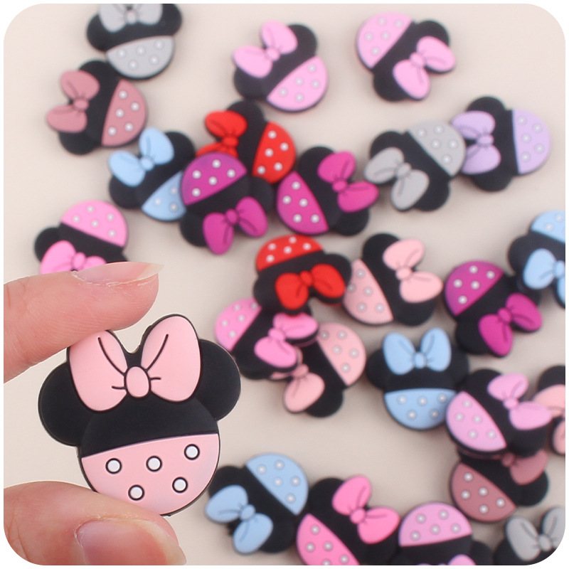 Suministros para bebés forma de dibujos animados pequeño mordedor DIY bebé molar pezón cadena teether pulsera juguete Accesorios