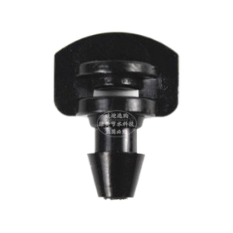 Barbas negras simples refracción atomización micro boquilla de pulverización agujero 1.6mm 360 grados pulverización enfriamiento humidificación jardinería