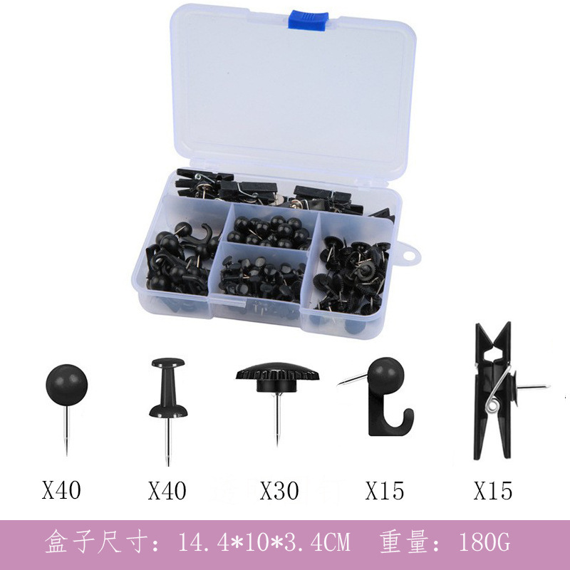 Combinación de clip de chincheta creativo multifuncional de color transparente de Rockfield Juego de tachuelas de foto de mapa de tablero de corcho