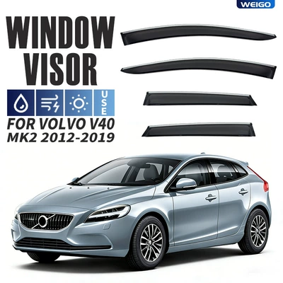 Suitable for Volvo V40 Window Visor, Rearview Mirror Rain Shield, Volvo V40 Window Visor