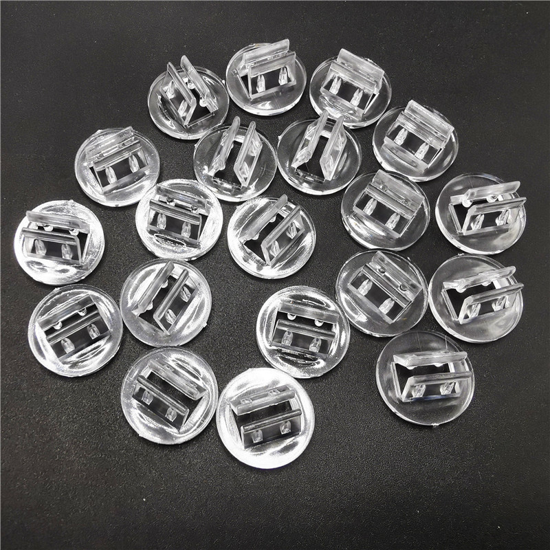 Nuevo 20mm transparente plástico base redonda titular de la tarjeta juego de mesa accesorios de juguete titular de la tarjeta de pie accesorios de juguete