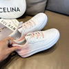 White shoes, footwear, sneakers platform for leisure, internet celebrity, gradient, Korean style, wholesale