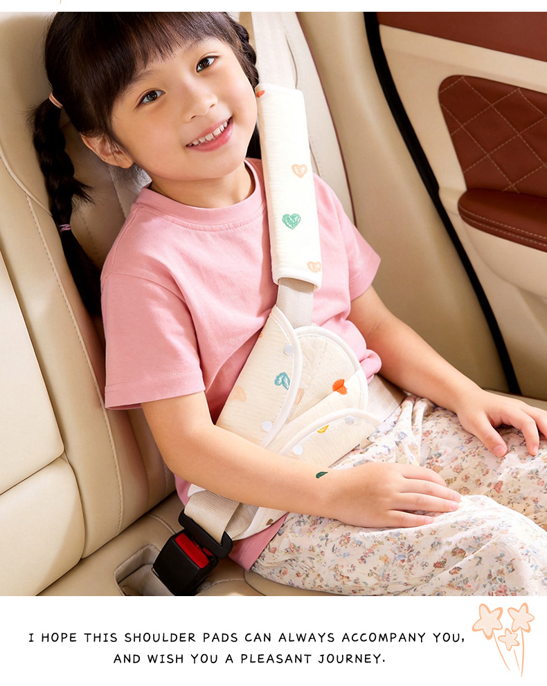 Car Child Safety Belt Shoulder Pad, Baby Car Anti-Neck-Strangling Shoulder Cover, New Car Seat Adjustment Tool
