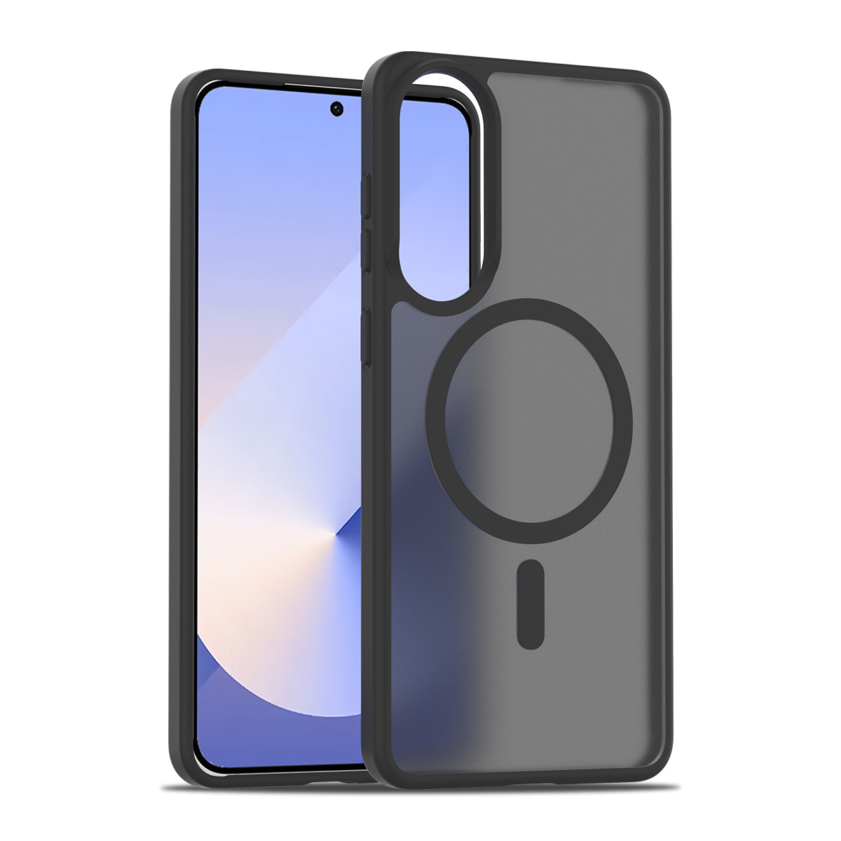 Aplicable SAM S25Edge piel succión magnética caja de teléfono Samsung nuevo modelo de protección de inyección de aceite amarillo fuerte fuerza magnética