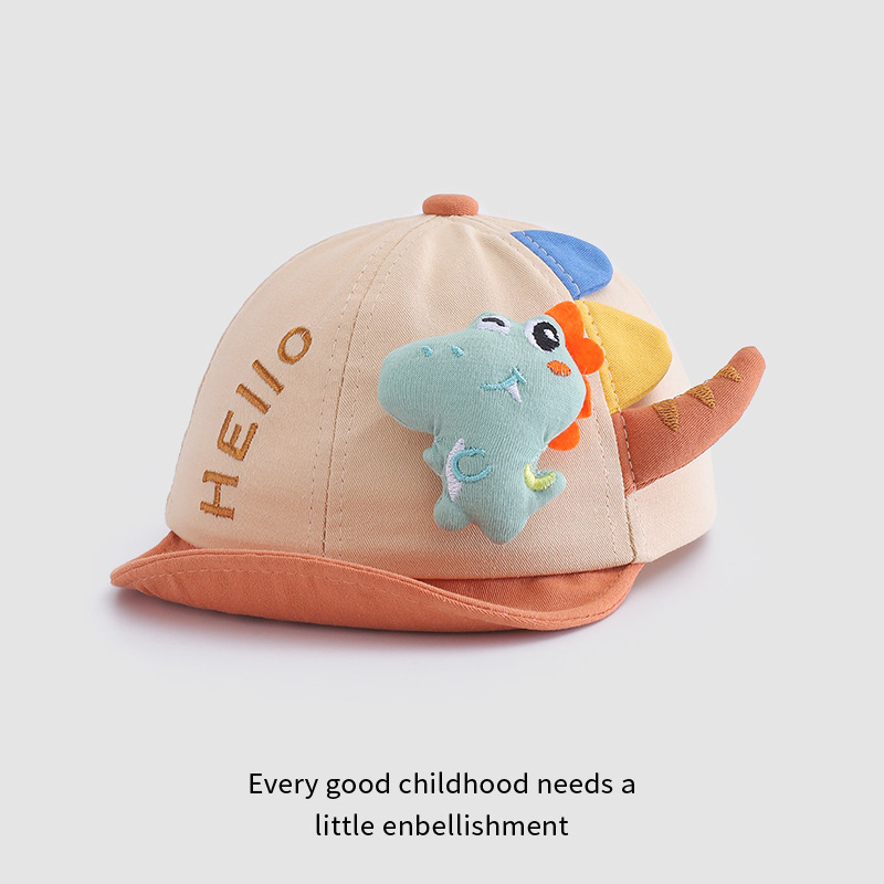 Sombreros infantiles primavera y otoño para niños sombreros de lengua de pato bebés sombreros de borde suave bebés 1 - 2 lindos sombreros casuales de algodón 48CM