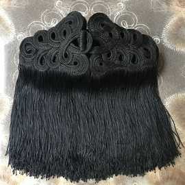 手工红蓝色新娘制礼服结流苏盘扣胸领贴肩章装饰辅料P762