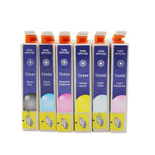 适用爱普生r210墨盒T0491 r230 R350 RX510 RX650 打印机墨盒