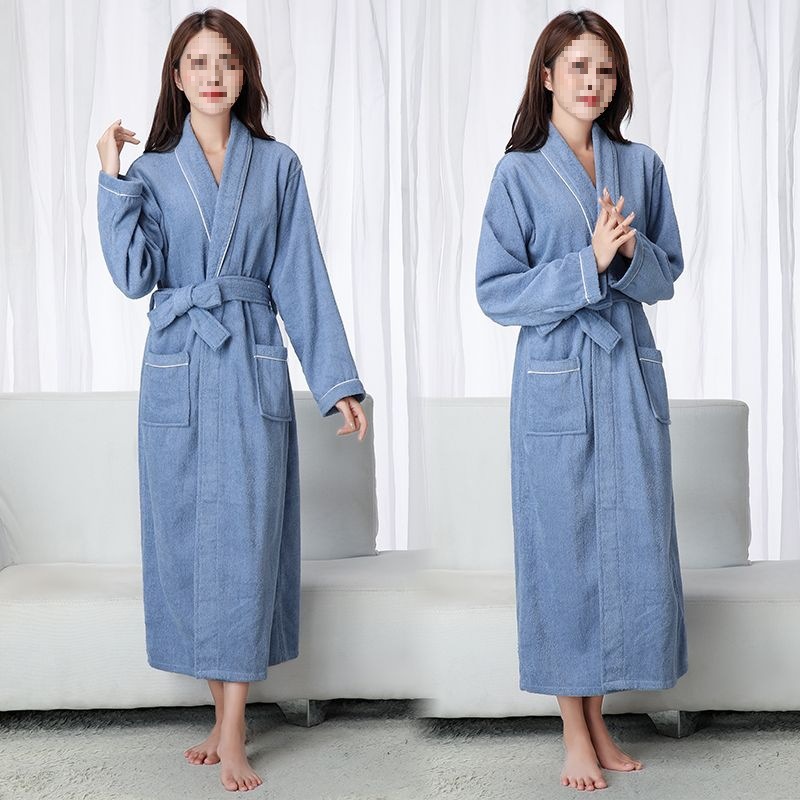 롱 타월 소재 호텔 뷰티 살롱 목욕 스커트 여성용 퓨어 코튼 목욕 가운 사계절 유니버설 10 나이트 가운 목욕 가운