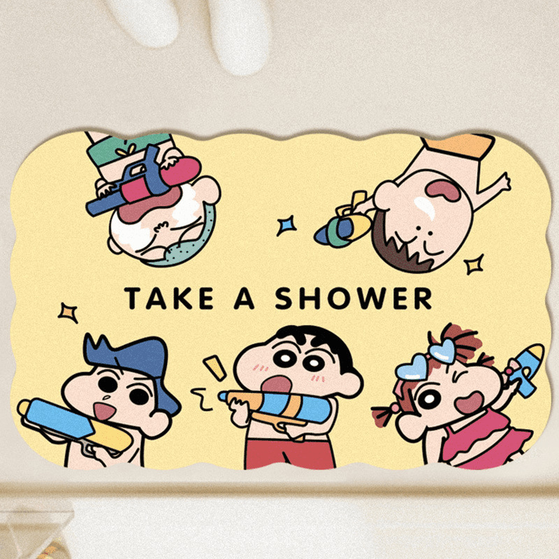 Crayon small new bathroom mat household diatom mud mat absorbent dirt-resistant easy to take care of anti-slip mat a generation of hair