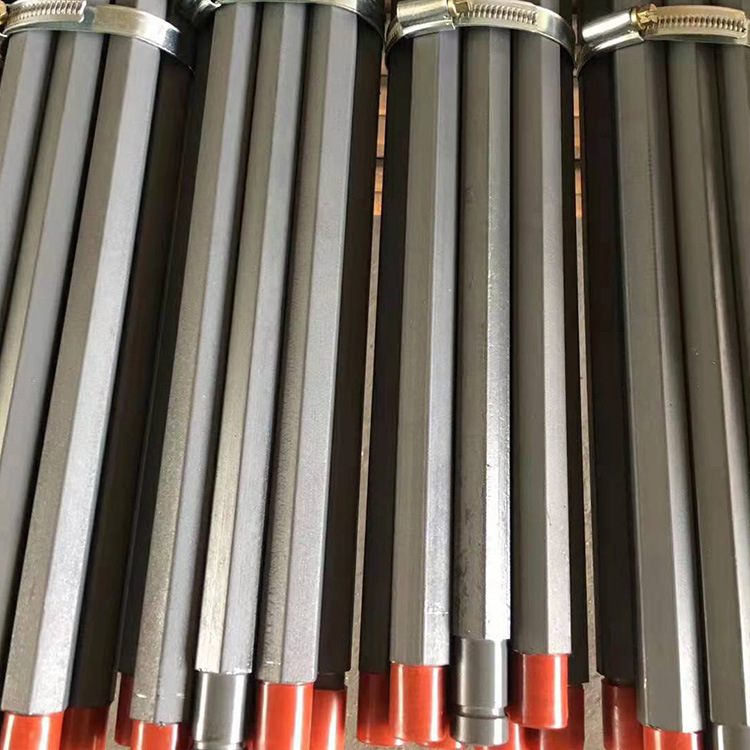 供应B22风钻杆 B19六棱中空钻杆凿岩机钎杆价格 YT28风钻钻杆厂家