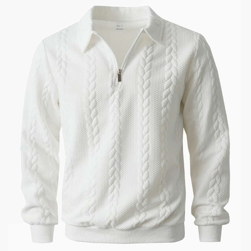 Primavera y otoño ropa de hombre transfronteriza nueva Europa y América comercio exterior exterior exterior ocio al aire libre chaqueta de manga larga con solapa de semiacremallera chaqueta