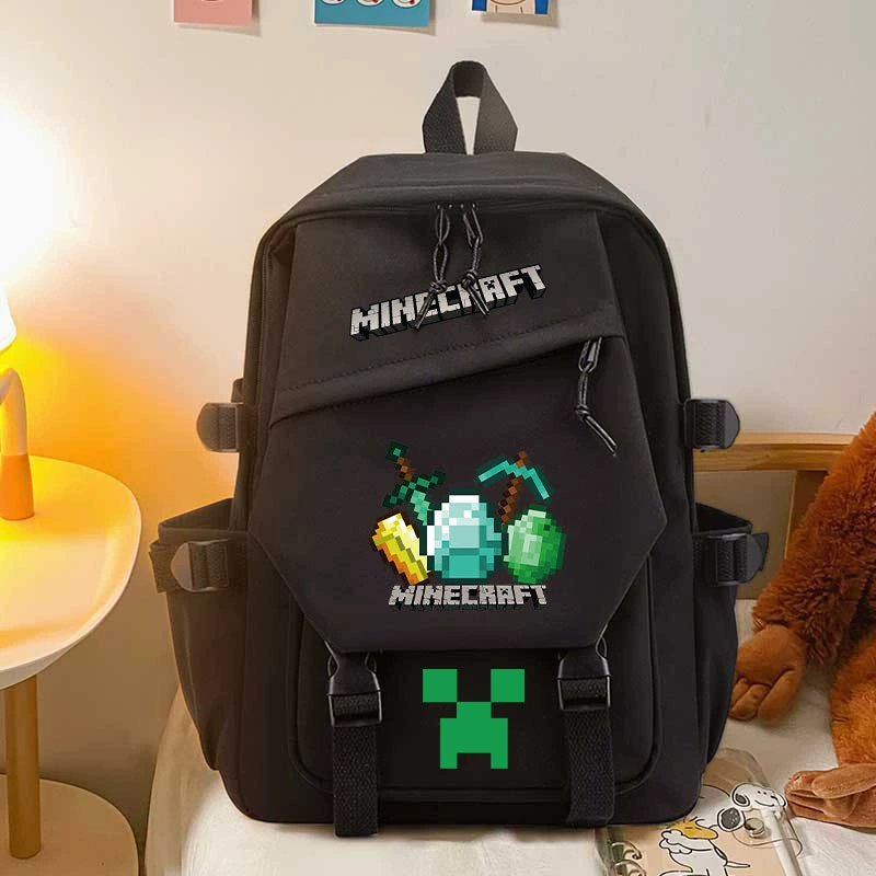 Рюкзаки для мальчиков и девочек  Minecraft средней школы портативные модные рюкзаки мечты периферийные рюкзаки