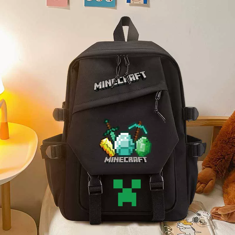 Рюкзаки для мальчиков и девочек  Minecraft средней школы портативные модные рюкзаки мечты периферийные рюкзаки