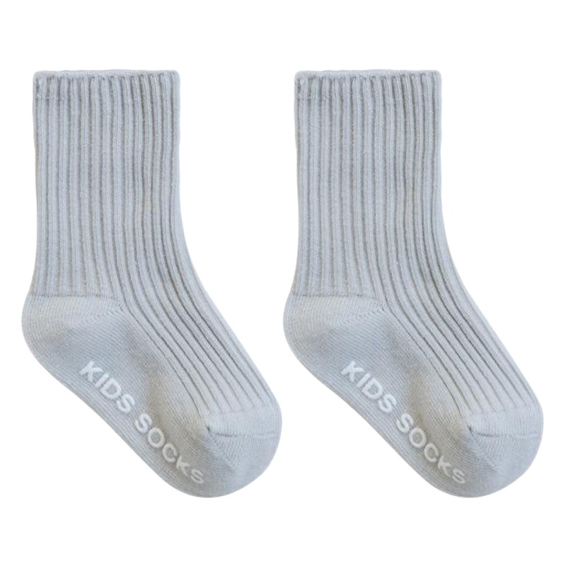 Calcetines para niños primavera y otoño aguja doble color sólido niños y niñas calcetines de algodón de media pantorrilla calcetines de bebé sin hueso calcetines de bebé cosidos a mano