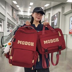 大容量かばん男子高校生ランドセル韓国版ins学院風小中学生2点セットリュックサック