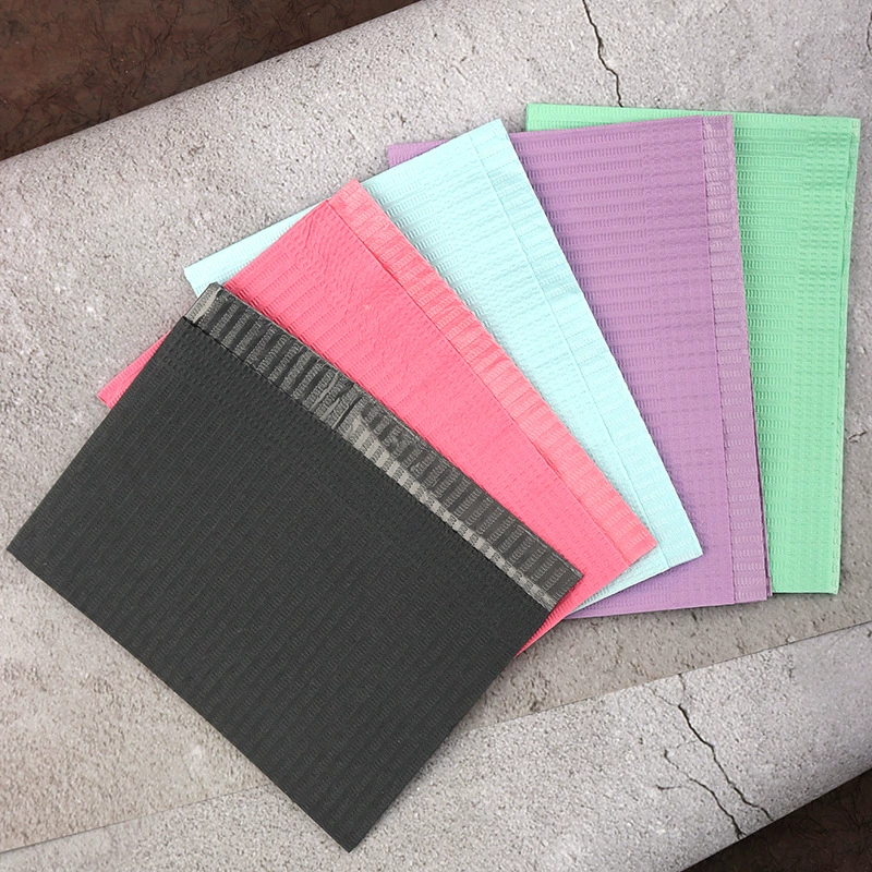 Расходные материалы для дизайна ногтей Одноразовая подушка для чистки татуировки с вышивкой Композитная пленка Скатерть для татуировки 50 шт./Упак. Стоматологическая подушка