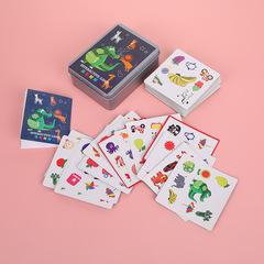 Children's Crazy Match-Up Board Game Thinking Training Toy Animal Cards Match-Up Parent-Child Desktop Game