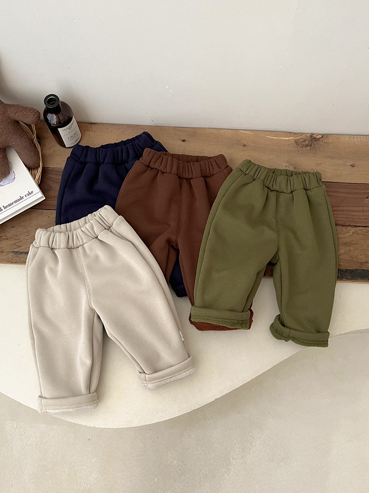 Pantalones de Chándal Térmicos para Niño con Forro Engrosado para Invierno image 4