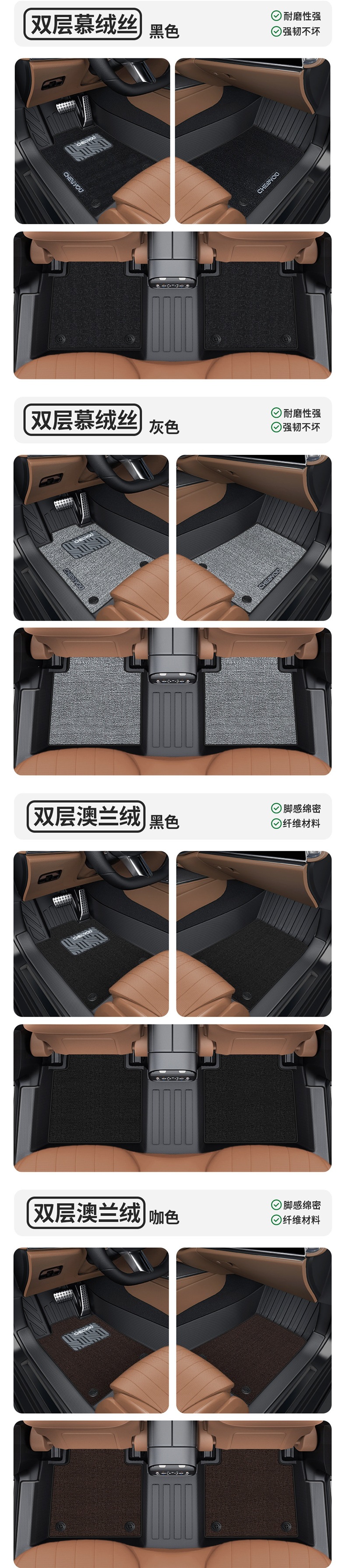 Suitable for Honda Accord, CRV, Civic, HaoYing, XRV, BinZhi, YingShiPai TPE car floor mats, full coverage