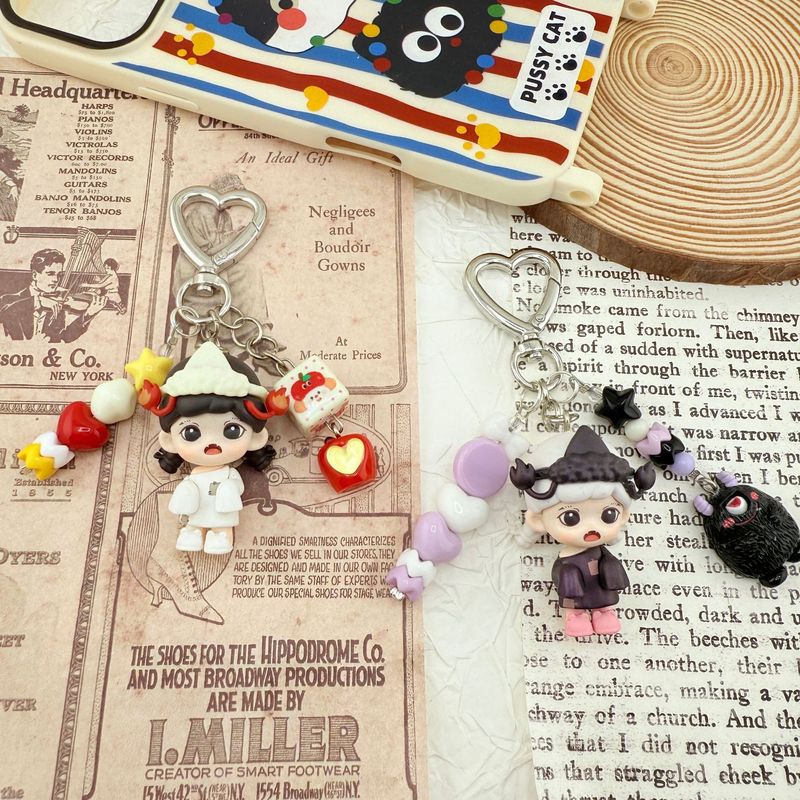 Zoraa 妹の携帯電話チェーンを赤ちゃんに変えてかわいいキーホルダー Popmart クリエイティブ DIY バッグペンダント親友へのギフト|undefined