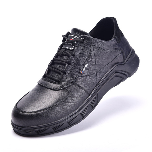 Work safety shoes for men with steel toe cap, anti-punching, anti-piercing, waterproof, stylish, wear-resistant, breathable, lightweight, construction work shoes