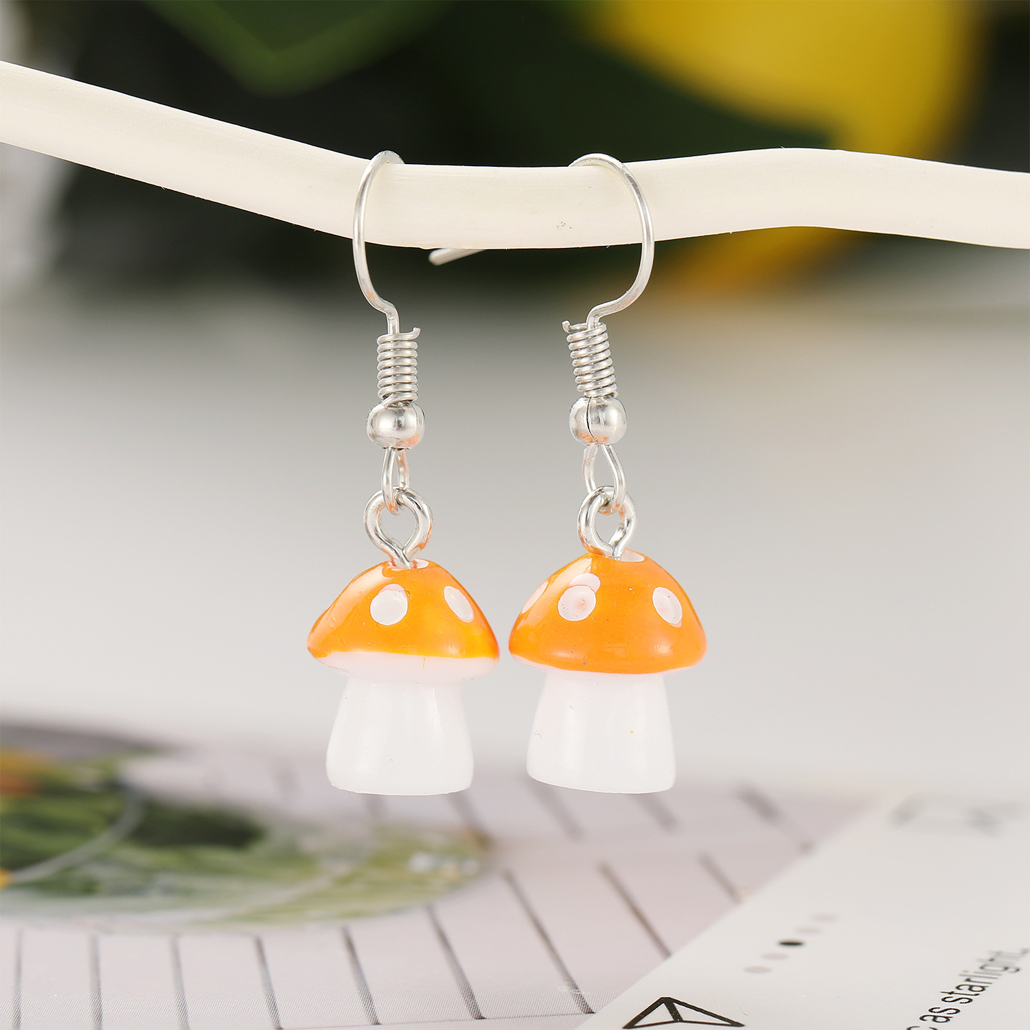 New Creative Simple Fashion Style  Pastoral Mushroom Earrings display picture 12