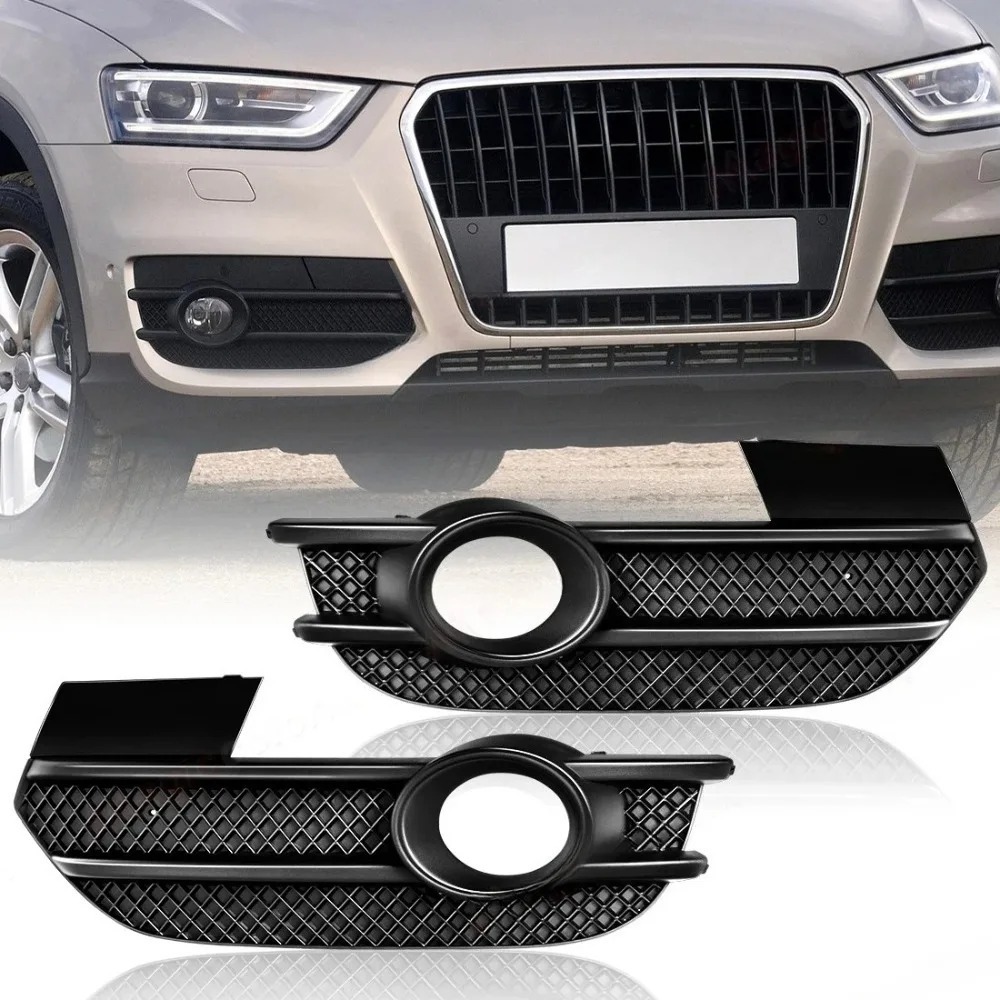 Aplicable a Audi Q3 bajo el marco de la lámpara de niebla, marco de rejilla central 13 - 23, cubierta de lámpara de niebla Q3 para el parachoques izquierdo y derecho image 3