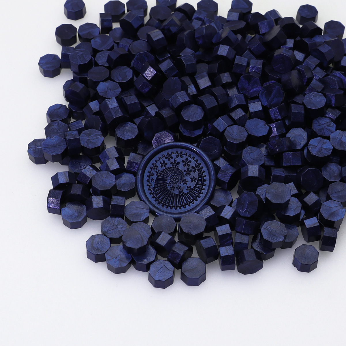 Perlas de cera de sellado octogonales Oucai, 500g, 131 colores, perlas de sellado de cera a granel, colores mixtos, baratas, perladas, una libra.