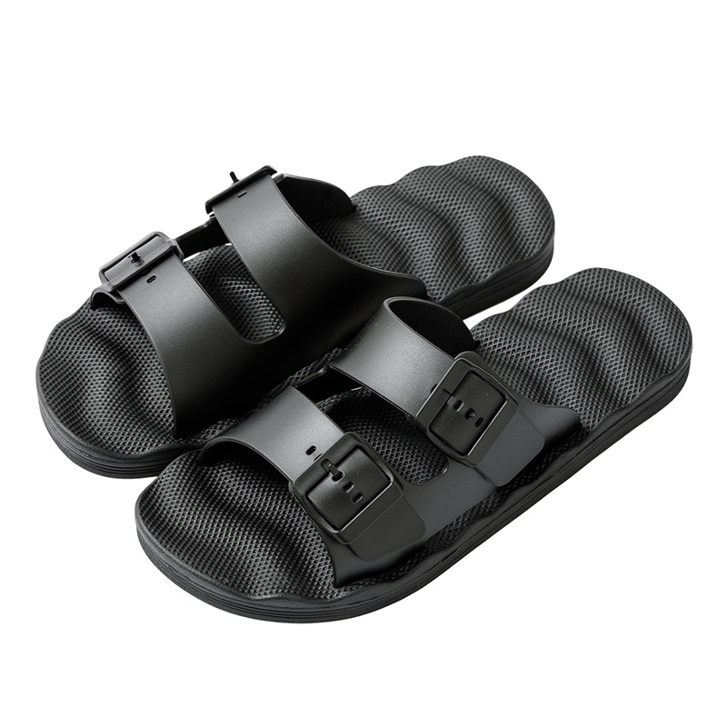 Home slippers non-slip thick-soled EVA plus size outdoor slippers men's bathroom bath Sandals hotel bathing place consignment