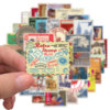 Retro stamps for traveling, sticker, decorations, guitar, suitcase, waterproof box, graffiti, handmade, wholesale