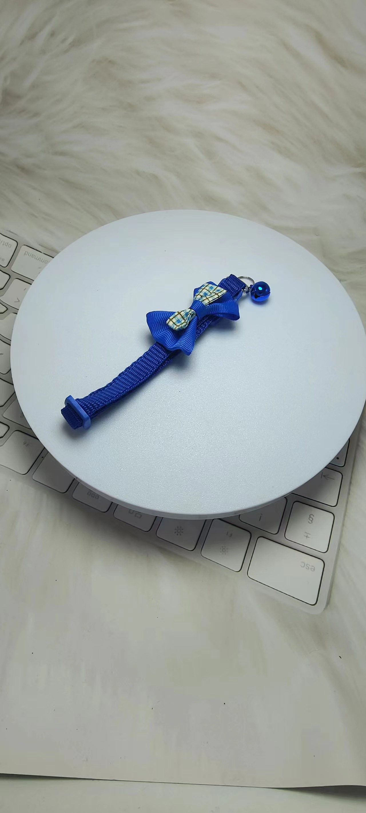 Pei Chong Beibei 1.0 collar a cuadros collar de lazo collar de gato collar de cachorro punto de fábrica