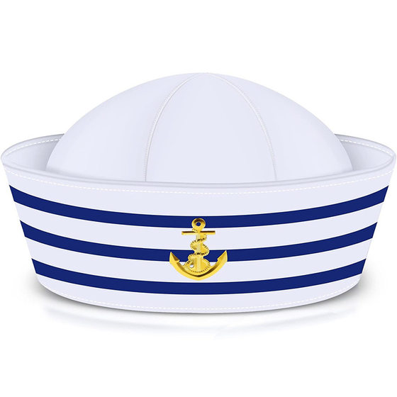 Cross-border Amazon summer striped navy hat suit dome sailor hat women Yiwu fashion hat wholesale in stock
