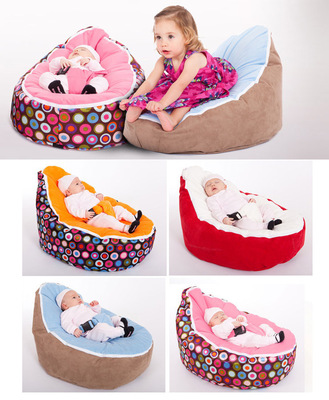 婴儿睡床baby seat 懒人沙发 beanbag哺乳床宝宝喂奶躺椅活动豆袋|ru
