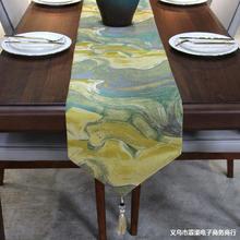 奢华桌旗美式轻奢茶几旗布欧式高档电视柜盖布现代简约北欧餐桌布