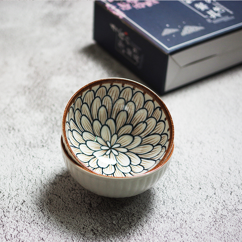 Japanese-style gift bowl with blue and white porcelain bowl and chopsticks gift set, event gift, promotional handout, wholesale tableware set gift box