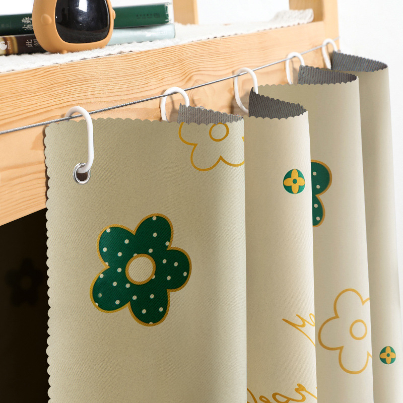Thickened Blackout Curtains for Student Dormitory Beds, Upper Bunk for Boys, Lower Bunk for Girls, Fabric Curtains, Table Curtains, College Dormitory Bed Curtains