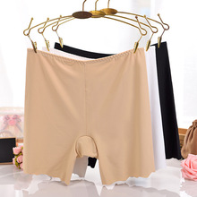 夏季超薄防走光少女安全裤冰丝无痕三分裤短裤透气防卷边平角内裤